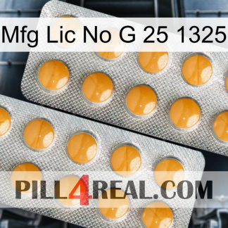 Mfg Lic No G 25 1325 levitra2